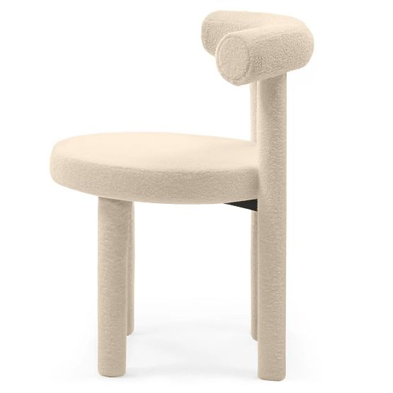 Blagovaonska stolica Pedro 2.0, krem, boucle