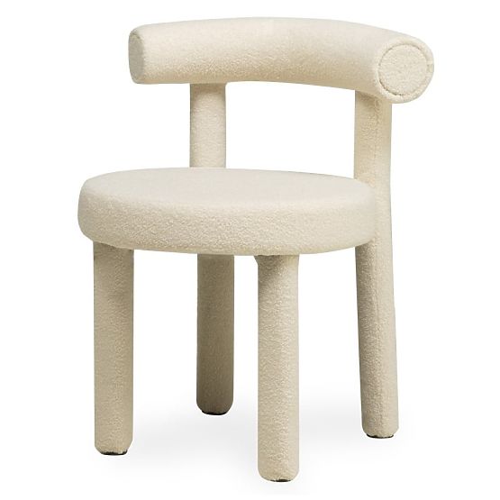 Blagovaonska stolica Pedro 2.0, krem, boucle