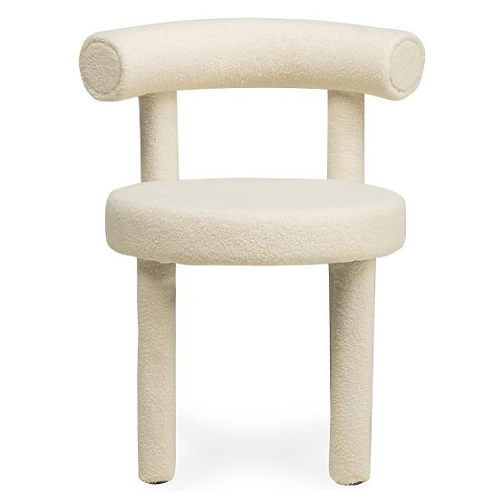 Blagovaonska stolica Pedro 2.0, krem, boucle