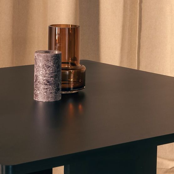 Blagovaonski stol Gasper 100 cm, kvadratni, crni