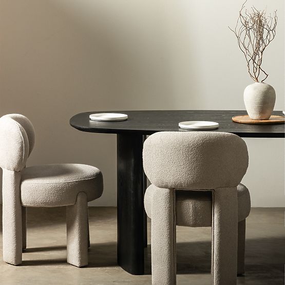 Blagovaonski stol Oriento 200 cm, ovalni, jasenov furnir