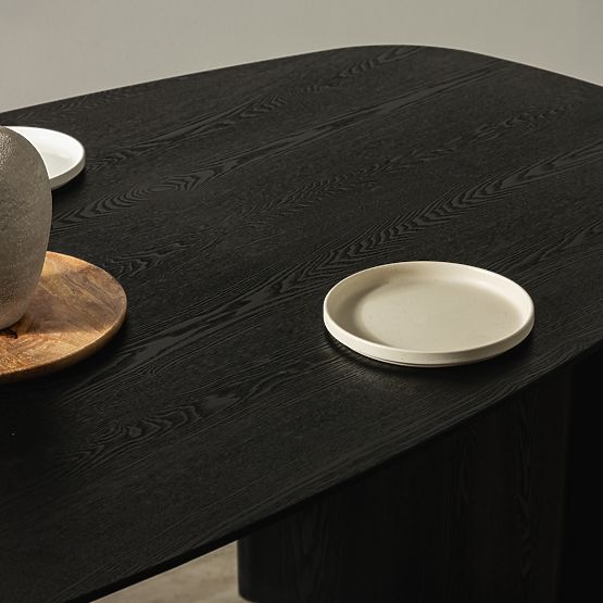 Blagovaonski stol Oriento 200 cm, ovalni, jasenov furnir