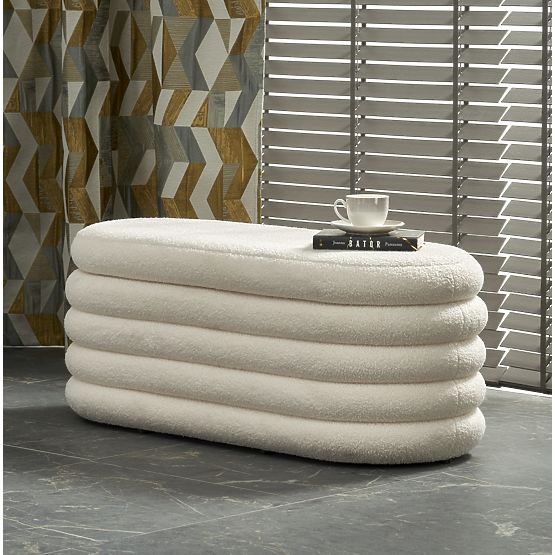 BLISS klupa s prostorom za pohranu, krem (1p=1ks)