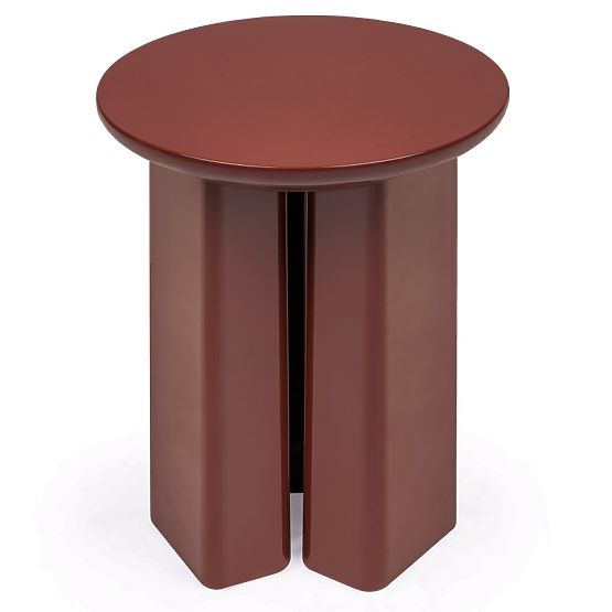 Bočni stolić Brie 40 cm, bordo/smeđi, sjajni