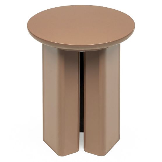 Bočni stolić Brie 40 cm, svijetlosmeđi, mocha, sjajni