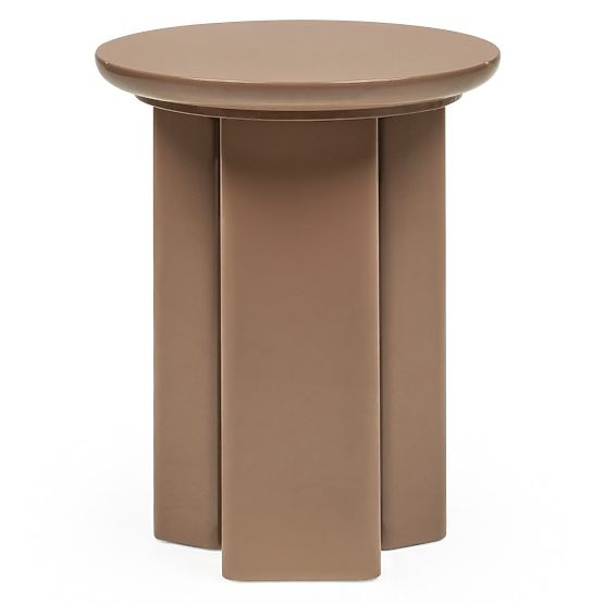 Bočni stolić Brie 40 cm, svijetlosmeđi, mocha, sjajni