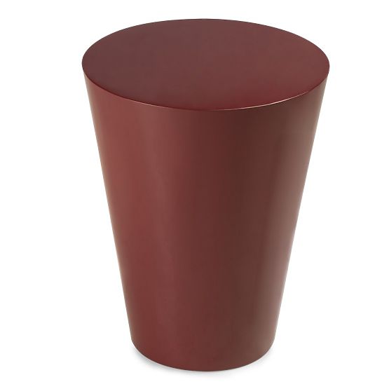 Bočni stolić Eclipso, 40 cm, bordo-smeđi, sjajni