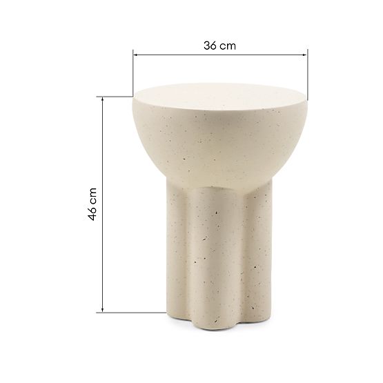 Bočni stolić Poppy, betonski, efekt granita