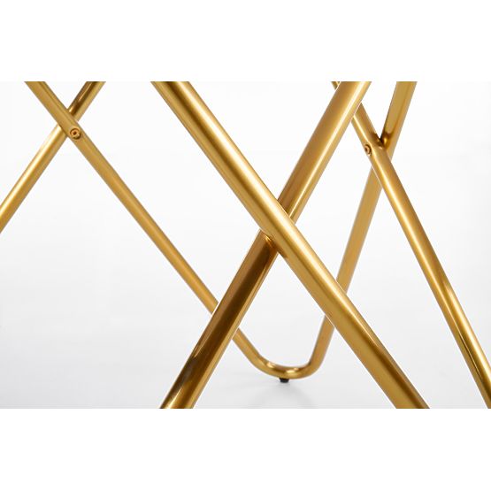 BONELLO stol, ploča - sivi mramor, noge - zlatne (2p=1ks)