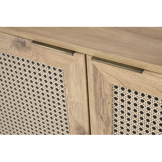 BORNEO KM-2 komoda hrast artisan/crna