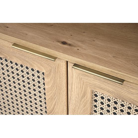 BORNEO REG-1 polica hrast artisan/crna (2p=1ks)