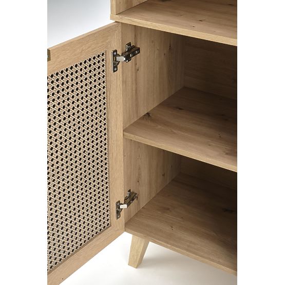 BORNEO REG-1 polica hrast artisan/crna (2p=1ks)