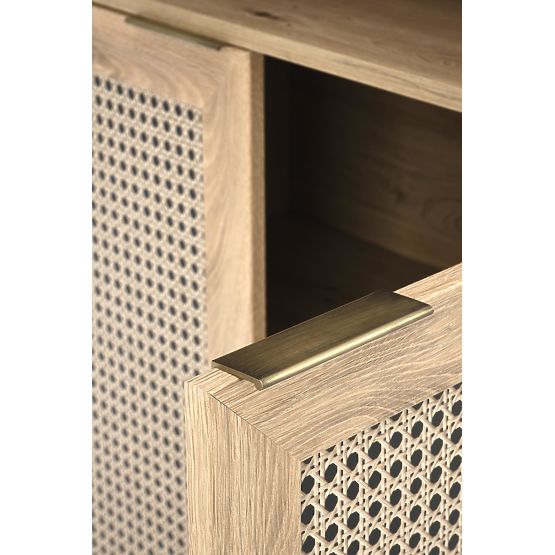 BORNEO REG-1 polica hrast artisan/crna (2p=1ks)