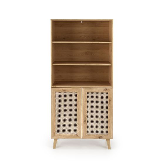 BORNEO REG-1 polica hrast artisan/crna (2p=1ks)