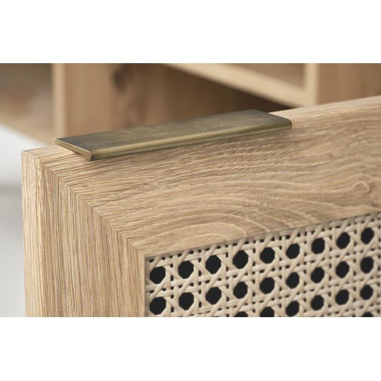 BORNEO RTV-1 TV stalak hrast artisan/crni (1p=1ks)