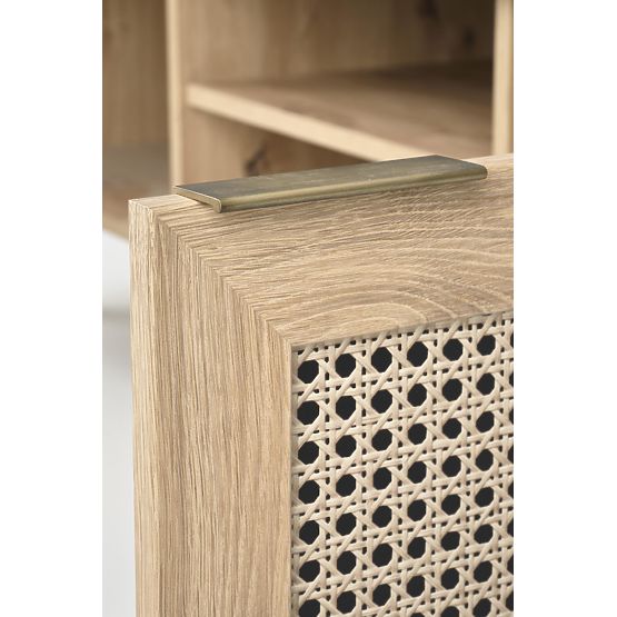 BORNEO RTV-1 TV stalak hrast artisan/crni (1p=1ks)