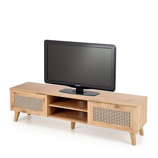 BORNEO RTV-1 TV stalak hrast artisan/crni (1p=1ks)