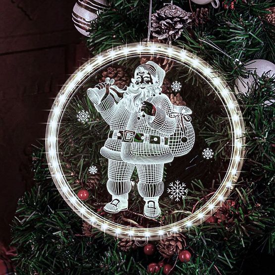 Božićna LED dekoracija Santa CD003