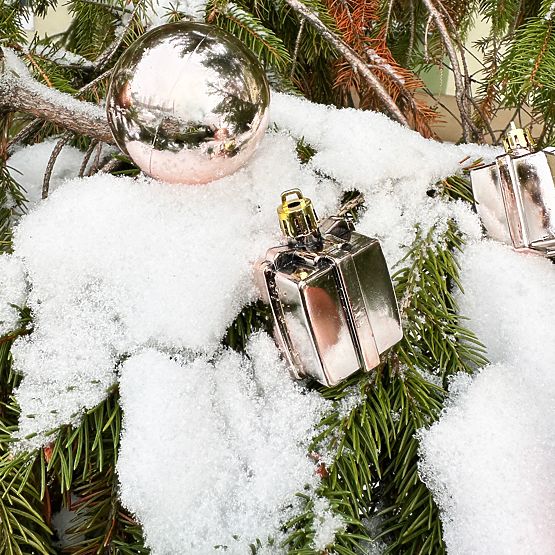 BOŽIĆNE KUGLE MIX 311437 ružičasta