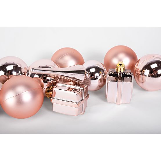 BOŽIĆNE KUGLE MIX 311437 ružičasta