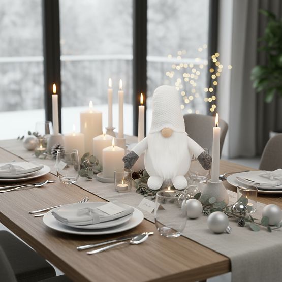 Božićni patuljak 35cm YX045 White