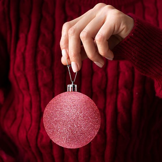 BOŽIĆNI UKRASI ROSE RED 36KOM 311433