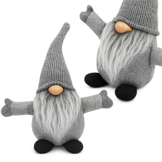 Božićni vilenjak 35 cm YX045 SIVI