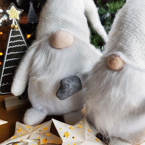 Božićni vilenjak YX068 50cm Bijeli