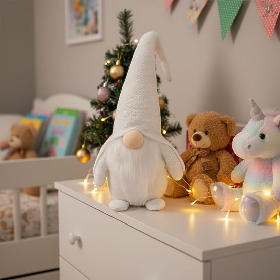 Božićni vilenjak YX068 50cm Bijeli