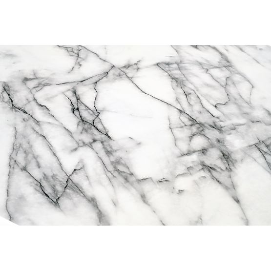 BRODWAY stolna ploča - bijeli mramor, noga - crna (2p=1ks)