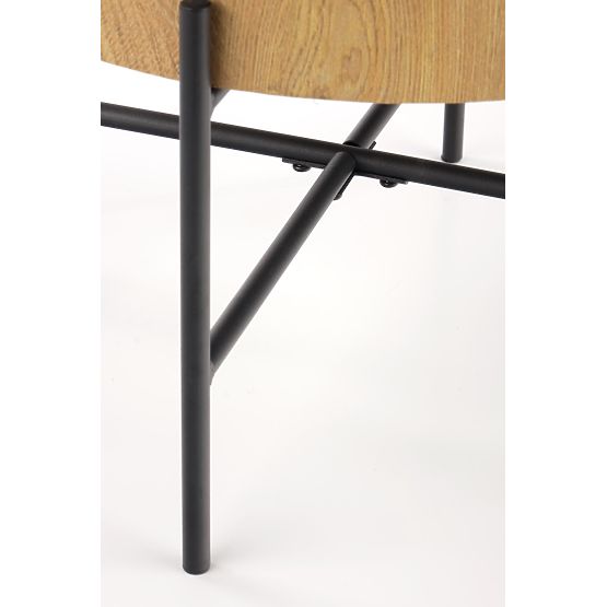 BROOKLYN-S konferencijski stolić prirodni hrast/crni (1p=1ks)