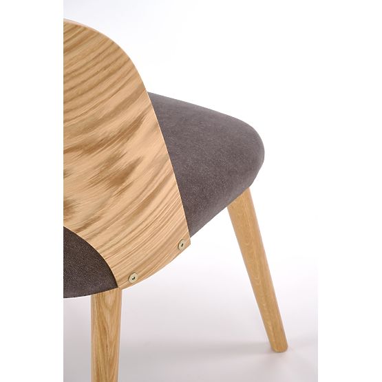 CADIZ stolica prirodni hrast / siva (1p=2kom)