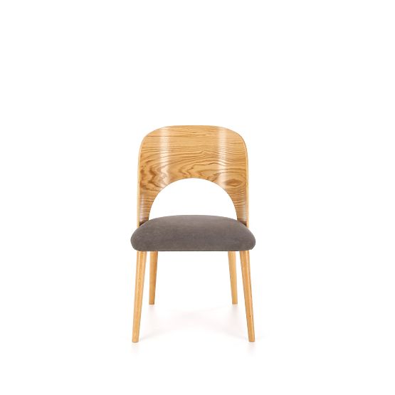 CADIZ stolica prirodni hrast / siva (1p=2kom)