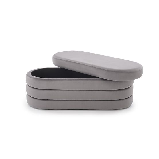 CALPI klupa s prostorom za pohranu, siva (1p=1ks)