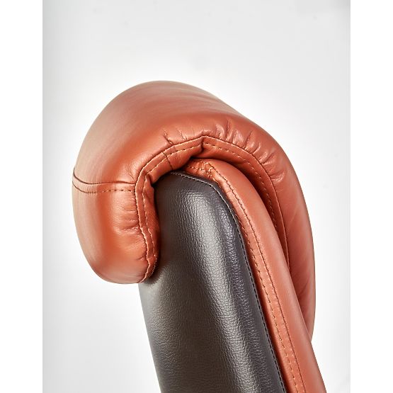 CALVANO uredska stolica tamno smeđa / svijetlo smeđa