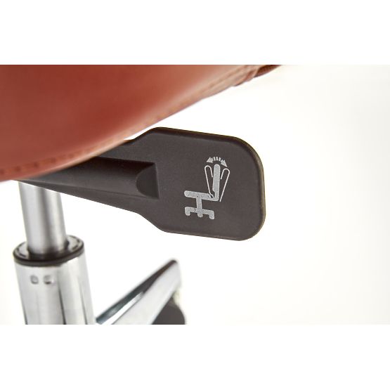 CALVANO uredska stolica tamno smeđa / svijetlo smeđa