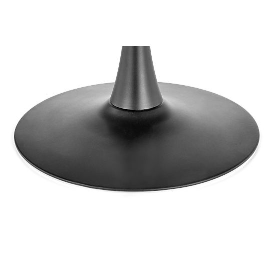 CARMELO okrugli stol, ploča - orah, noga - crna (3p=1ks)