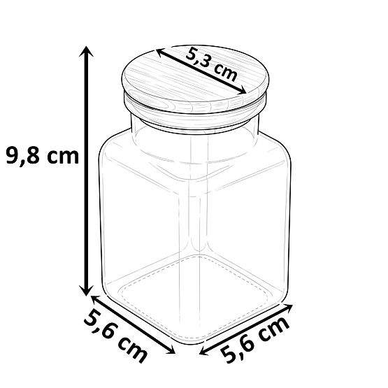 Čaše za začine HIDALGO set od 12 komada