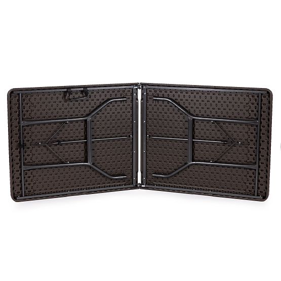 Catering set banketni stol 180 cm 2 klupe ratan smeđi ModernHome