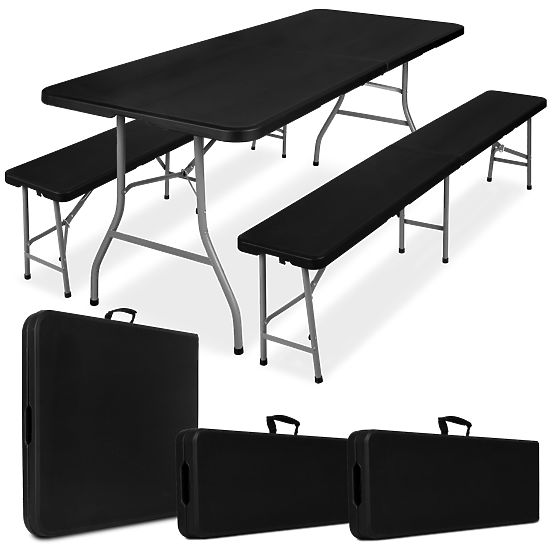 Catering set Feta 180 Black +2 klupe