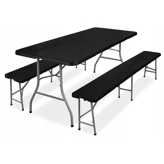 Catering set Feta 180 Black +2 klupe