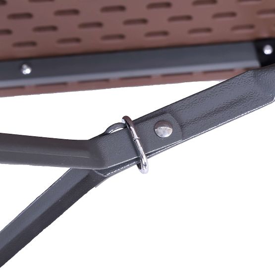 Catering set Ratan smeđi stol 180 cm + 2 klupe