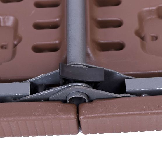 Catering set Ratan smeđi stol 180 cm + 2 klupe