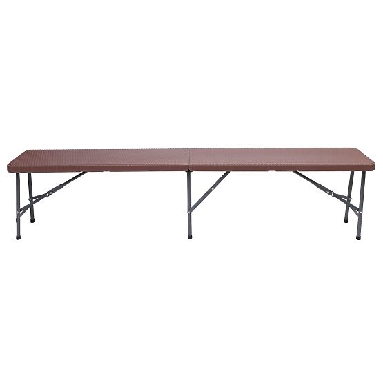 Catering set Ratan smeđi stol 180 cm + 2 klupe