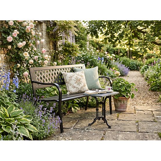 Čelična vrtna klupa ROMBO