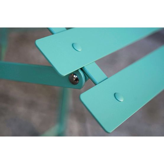 Čelični Balkon Namještaj (2 x sklopive stolice + stol) SEMPLICI Mint