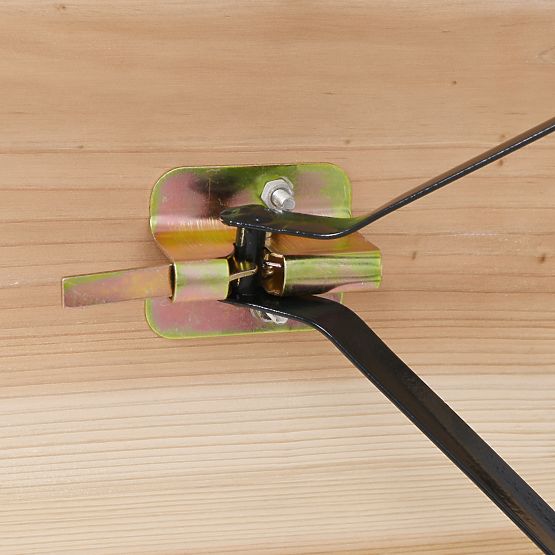 Čelično-drveni set LAGER: stol + 2 klupe 220 cm