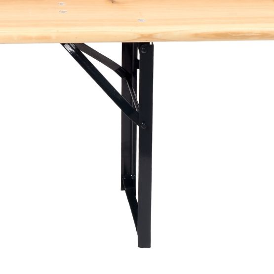 Čelično-drveni set LAGER: stol + 2 klupe 220 cm