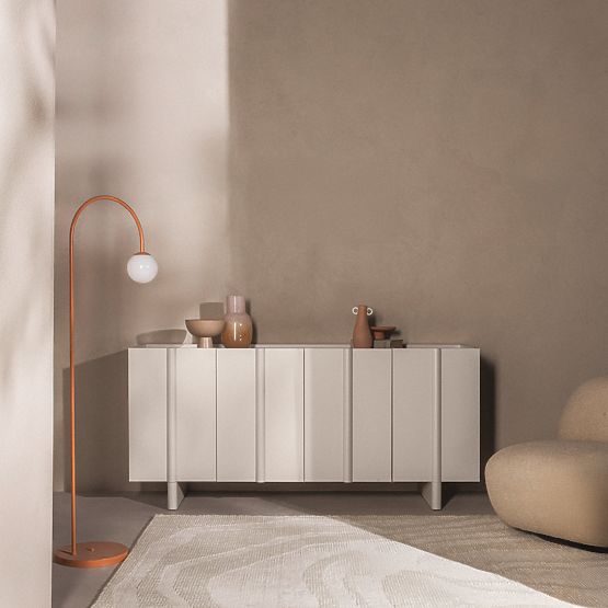 Četverovratna komoda Moss kašmir, zaobljena