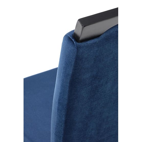 CLARION 2 stolice crna / presvlaka: MONOLITH 77 (tamno plava) (1p=2kom)